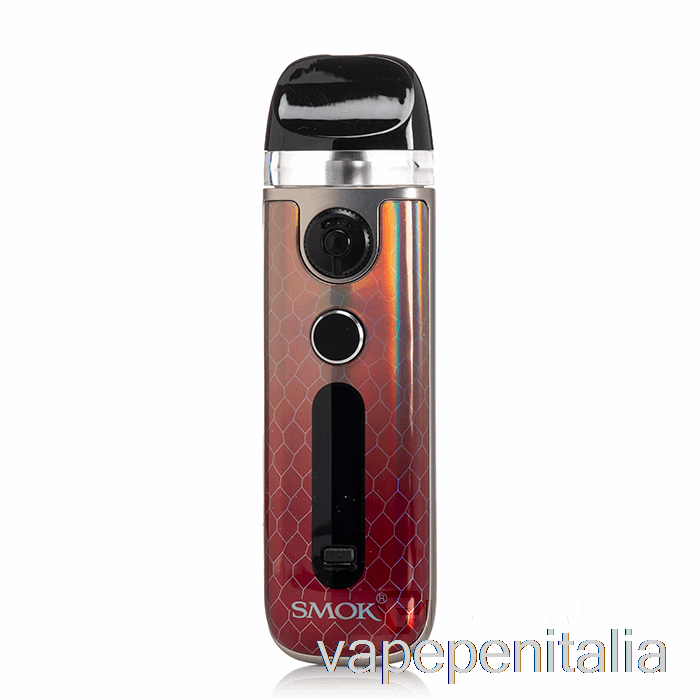 Penna Vape Smok Novo 5 30w Pod System Argento Rosso Cobra